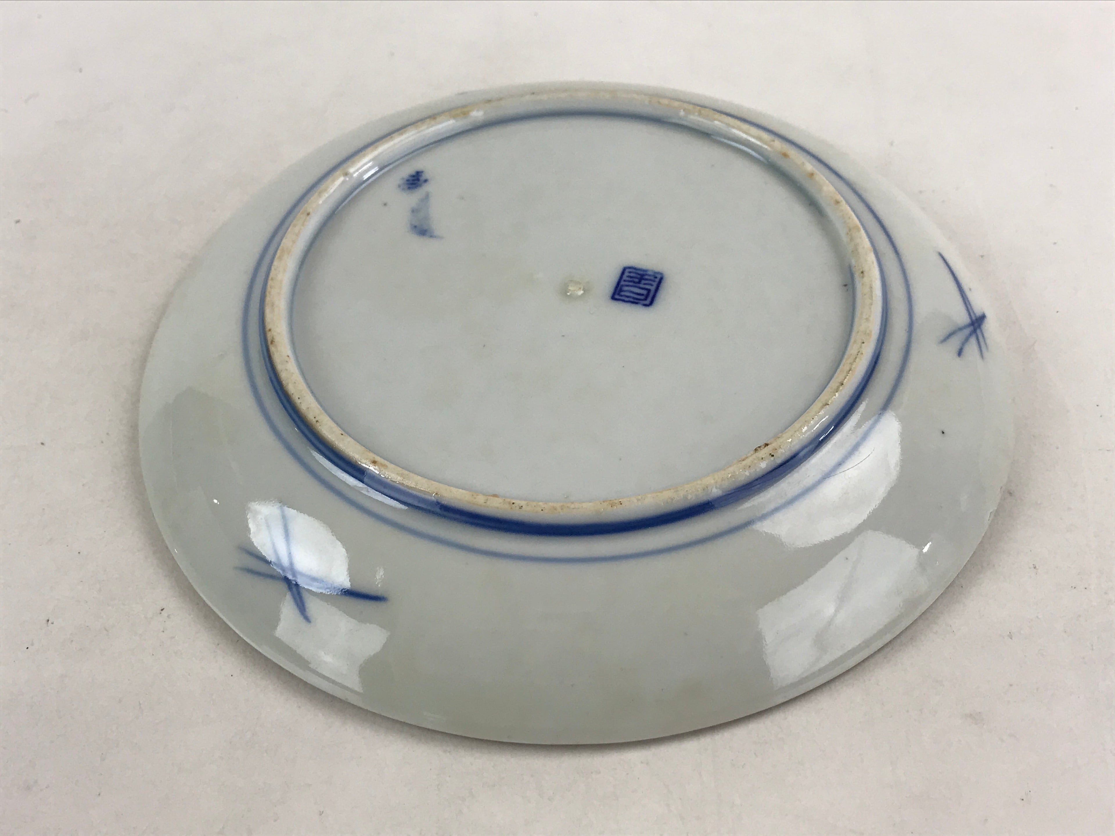 Antique Japanese Koimari Imari Plate Plum Blossom Nightingale Kozara Gold PY373