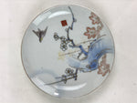Antique Japanese Koimari Imari Plate Plum Blossom Nightingale Kozara Gold PY374