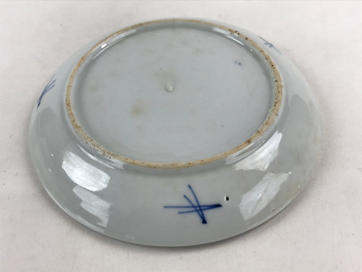Antique Japanese Koimari Imari Plate Plum Blossom Nightingale Kozara Gold PY374