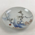 Antique Japanese Koimari Imari Plate Plum Blossom Nightingale Kozara Gold PY376
