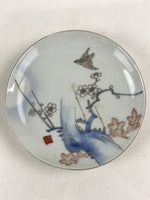 Antique Japanese Koimari Imari Plate Plum Blossom Nightingale Kozara Gold PY376