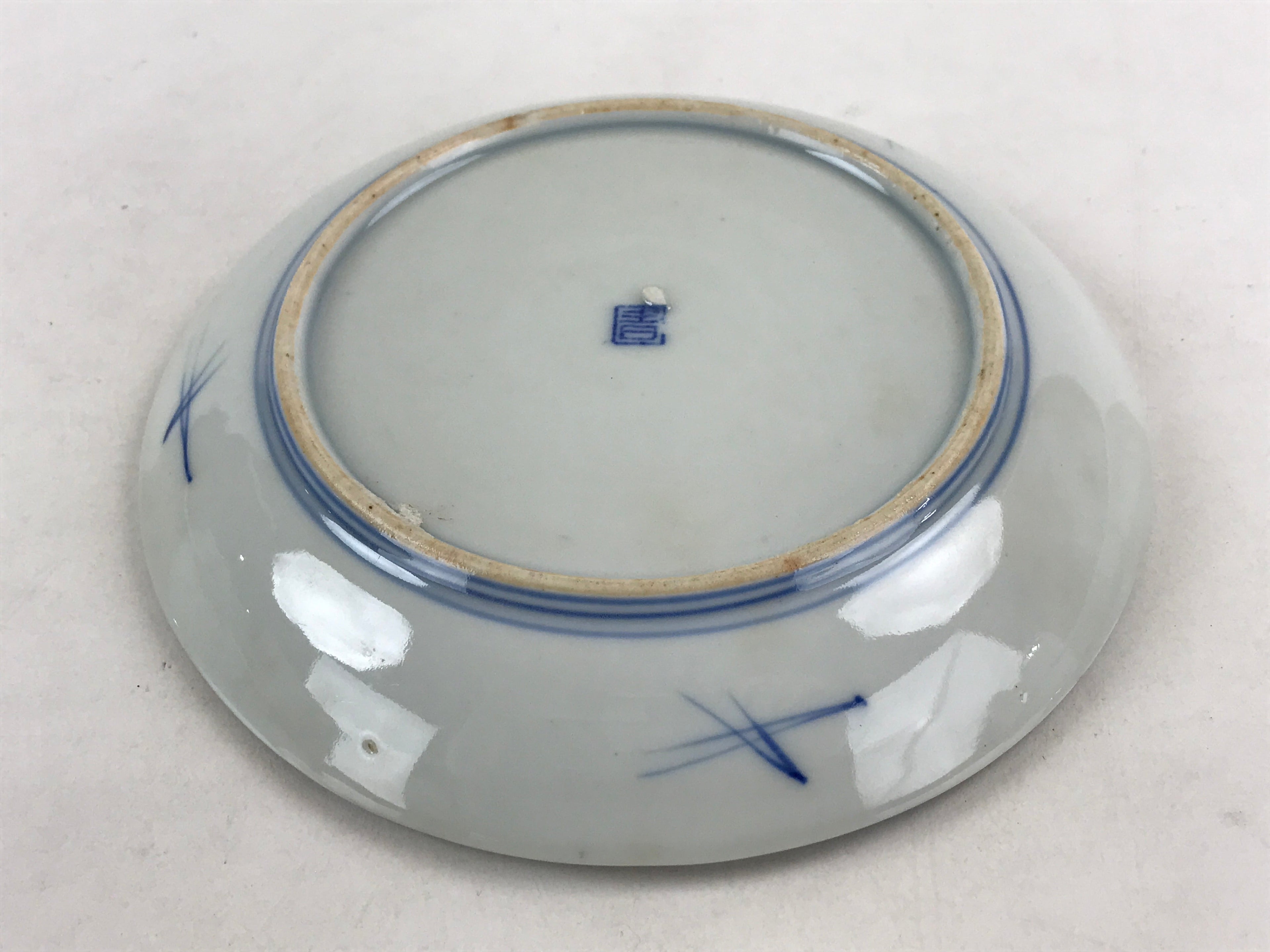Antique Japanese Koimari Imari Plate Plum Blossom Nightingale Kozara Gold PY376