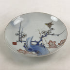 Antique Japanese Koimari Imari Plate Plum Blossom Nightingale Kozara Gold PY377