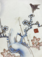 Antique Japanese Koimari Imari Plate Plum Blossom Nightingale Kozara Gold PY378