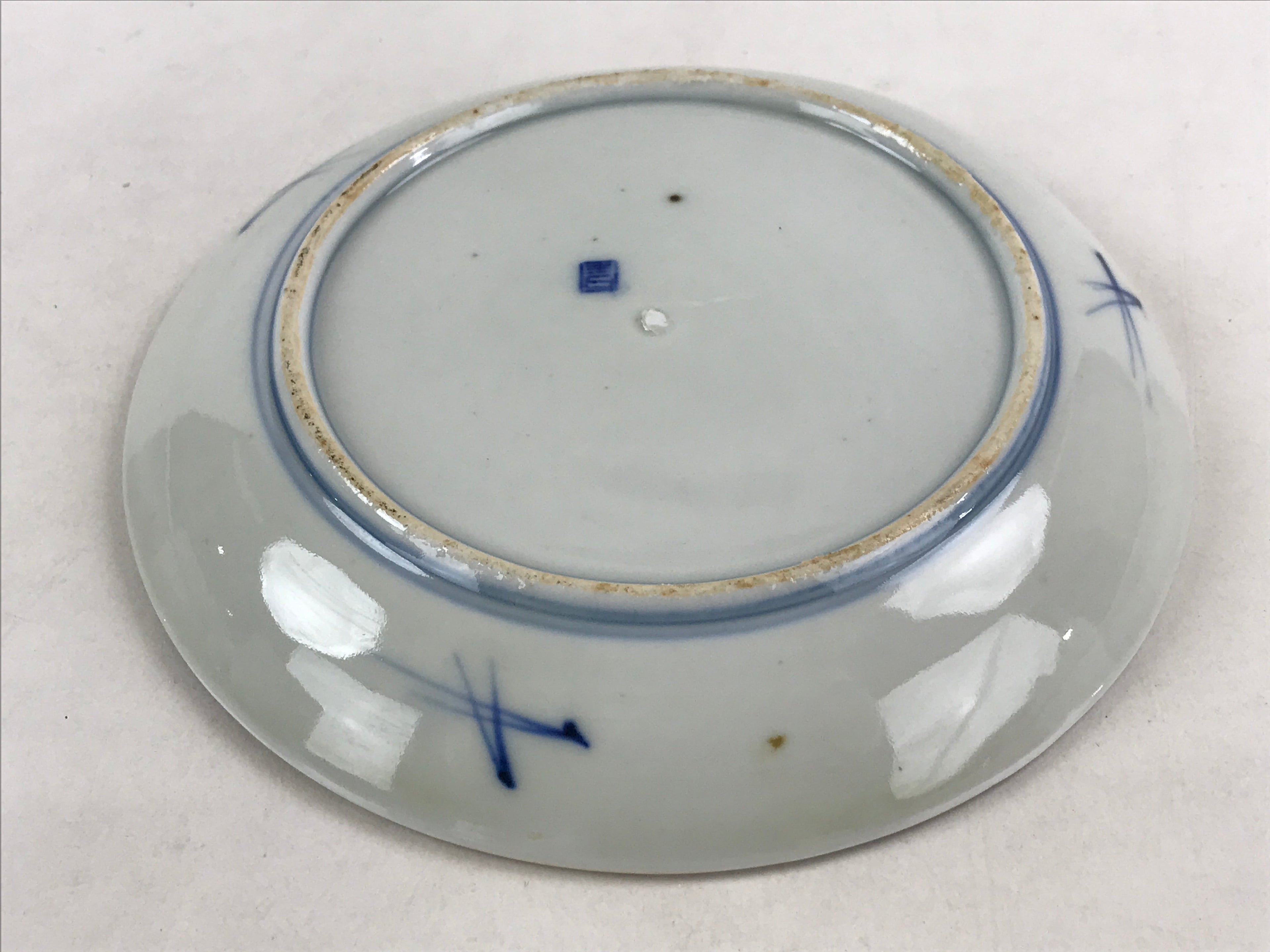 Antique Japanese Koimari Imari Plate Plum Blossom Nightingale Kozara Gold PY378