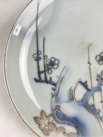 Antique Japanese Koimari Imari Plate Plum Blossom Nightingale Kozara Gold PY378