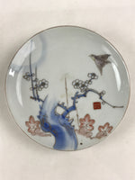 Antique Japanese Koimari Imari Plate Plum Blossom Nightingale Kozara Gold PY379