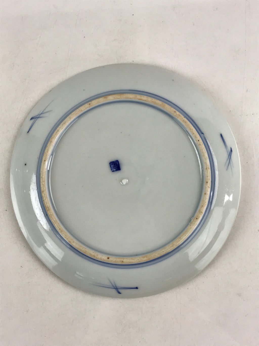 Antique Japanese Koimari Imari Plate Plum Blossom Nightingale Kozara Gold PY379
