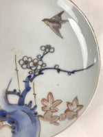 Antique Japanese Koimari Imari Plate Plum Blossom Nightingale Kozara Gold PY380