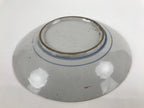 Antique Japanese Kutani Koimari Porcelain Round Plate Peony Red Blue Green PY818