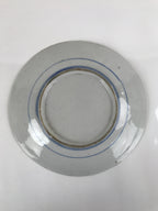 Antique Japanese Kutani Koimari Porcelain Round Plate Peony Red Blue Green PY820