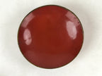Antique Japanese Lacquer Lidded Bowl Wood Nimonowan Makie Chrysanthemum Red LB81