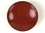 Antique Japanese Lacquer Lidded Bowl Wood Nimonowan Makie Chrysanthemum Red LB82