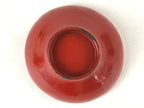Antique Japanese Lacquer Lidded Bowl Wood Nimonowan Makie Chrysanthemum Red LB84