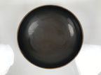 Antique Japanese Lacquer Wood Lidded Large Bowl Makie Gold Red Plum Crane L611