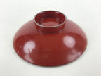 Antique Japanese Lacquered Sake Cup Sakazuki Red 2 Cranes Guinomi Ochoko G79