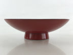 Antique Japanese Lacquered Sake Cup Sakazuki Red 2 Cranes Guinomi Ochoko G79