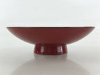 Antique Japanese Lacquered Sake Cup Sakazuki Red 2 Cranes Guinomi Ochoko G79