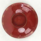 Antique Japanese Lacquered Sake Cup Sakazuki Red Japanese Army Dragon Fly G82