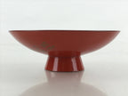 Antique Japanese Lacquered Sake Cup Sakazuki Red Man Play Koto Guinomi Ochoko G7