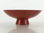 Antique Japanese Lacquered Sake Cup Sakazuki Red Man Play Koto Guinomi Ochoko G7