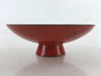 Antique Japanese Lacquered Sake Cup Sakazuki Red Men Talking Guinomi Ochoko G81