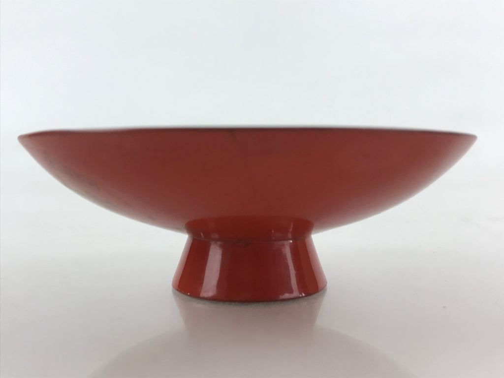 Antique Japanese Lacquered Sake Cup Sakazuki Red Men Talking Guinomi Ochoko G81
