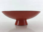 Antique Japanese Lacquered Sake Cup Sakazuki Red Men Talking Guinomi Ochoko G81
