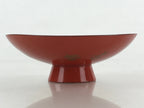 Antique Japanese Lacquered Sake Cup Sakazuki Red Men Talking Guinomi Ochoko G83