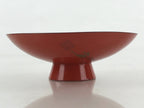 Antique Japanese Lacquered Sake Cup Sakazuki Red Men Talking Guinomi Ochoko G83