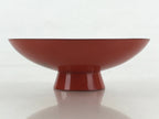 Antique Japanese Lacquered Sake Cup Sakazuki Red Men Talking Guinomi Ochoko G83