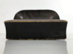 Antique Japanese Lacquered Wood Silk Takamakura Neck Pillow Geisha Red JK705