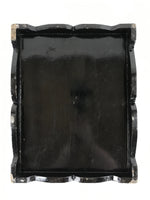 Antique Japanese Lacquered Wooden Big Storage Box With Lid Black Red L69