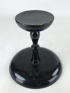 Antique Japanese Lacquered Wooden Makie Serving Table Takatsuki Crane Gold L100