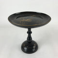 Antique Japanese Lacquered Wooden Makie Serving Table Takatsuki Crane Gold L100