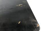 Antique Japanese Lacquered Wooden Serving Tray Obon Vtg Square Black Flag L385