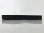 Antique Japanese Lacquered Wooden Serving Tray Obon Vtg Square Black Flag L385