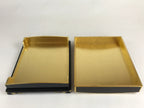 Antique Japanese Lacquerware Lidded Box Wood Fumibako Letter Book Butsudan FB70