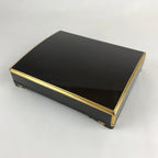 Antique Japanese Lacquerware Lidded Box Wood Fumibako Letter Book Butsudan FB70