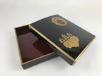 Antique Japanese Lacquerware Lidded Box Wood Fumibako Letter Book Butsudan FB71