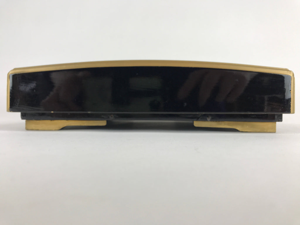 Antique Japanese Lacquerware Lidded Box Wood Fumibako Letter Book Butsudan FB71