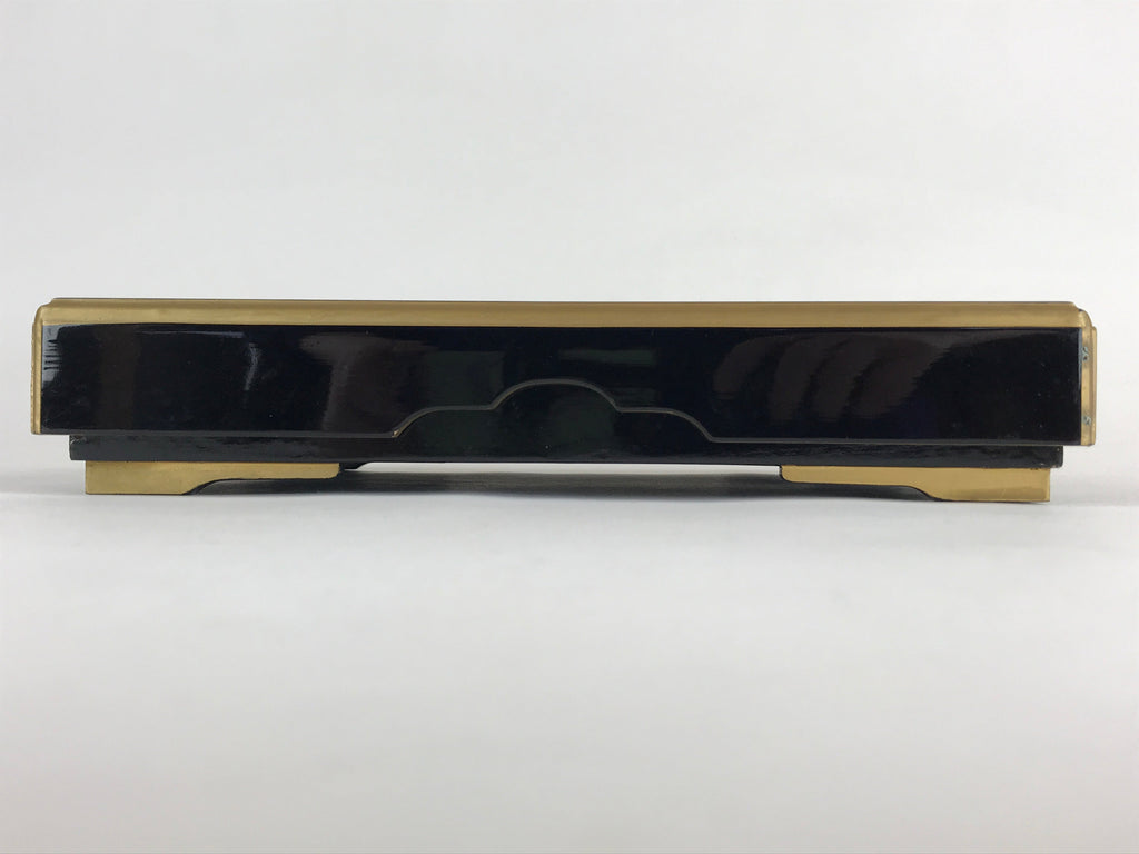 Antique Japanese Lacquerware Lidded Box Wood Fumibako Letter Book Butsudan FB71