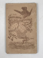 Antique Japanese Meiji Woman Posed Portrait Photograph Kimono Sepia Tone PH54