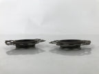 Antique Japanese Metal Sliding Door Cabinet Handle Furniture Hardware 2pc JK832