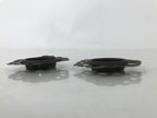 Antique Japanese Metal Sliding Door Cabinet Handle Furniture Hardware 2pc JK832