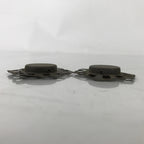 Antique Japanese Metal Sliding Door Cabinet Handle Furniture Hardware 2pc JK832