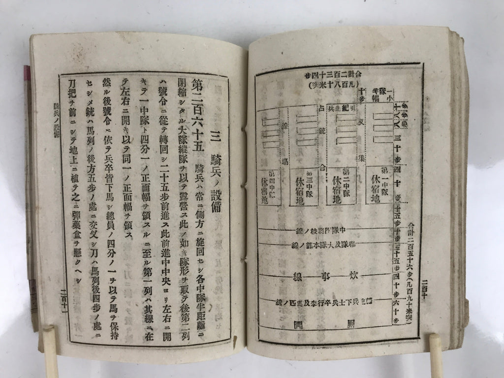 Antique Japanese Military Book Field Manual 1898 Meiji Imperial Japan BA508
