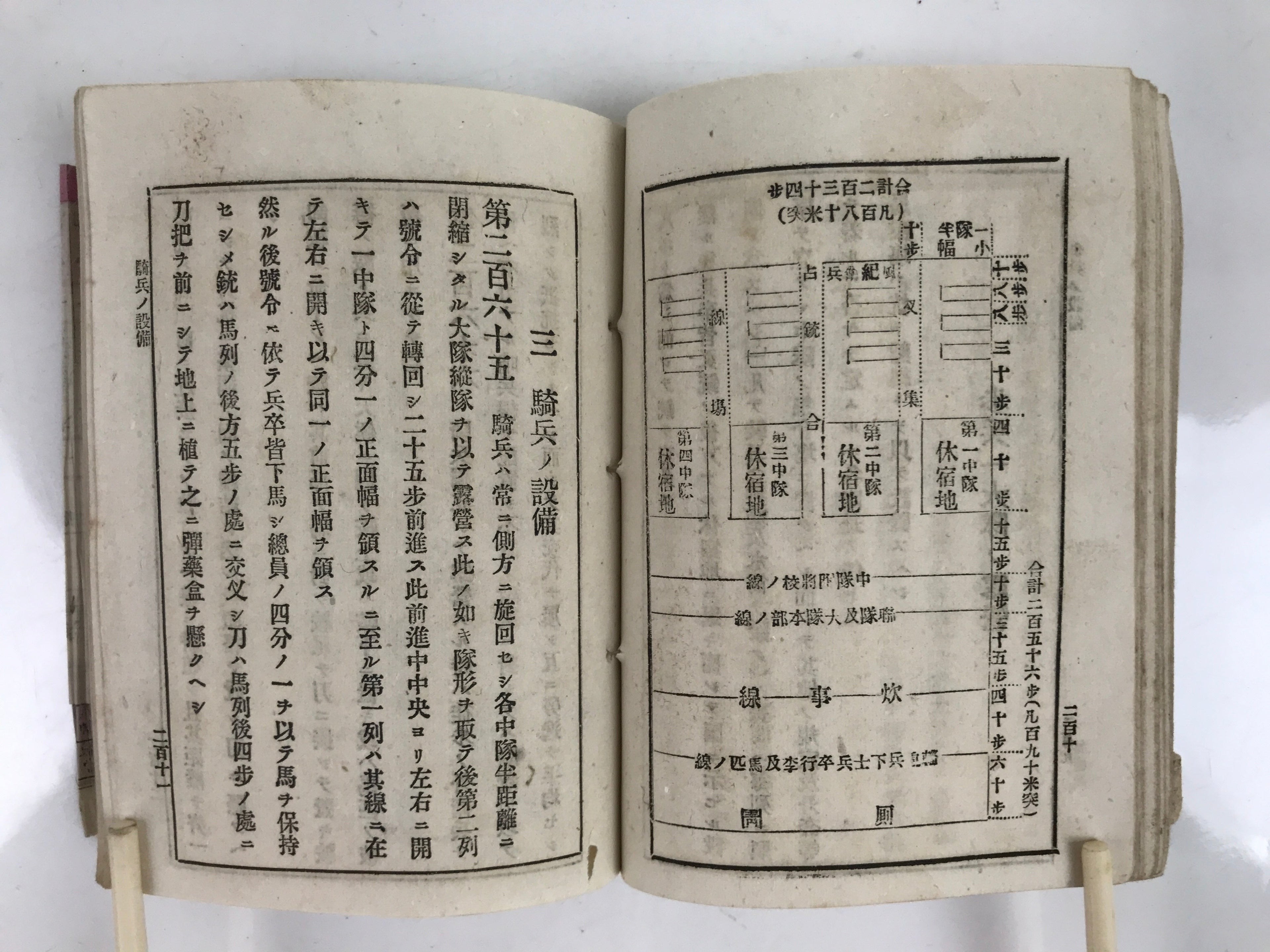 Antique Japanese Military Book Field Manual 1898 Meiji Imperial Japan BA508