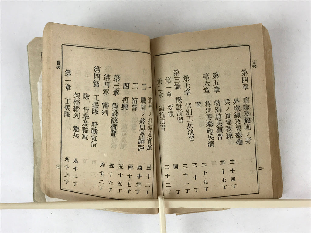 Antique Japanese Military Field Instruction Manual C1900 Meiji Army Book P344