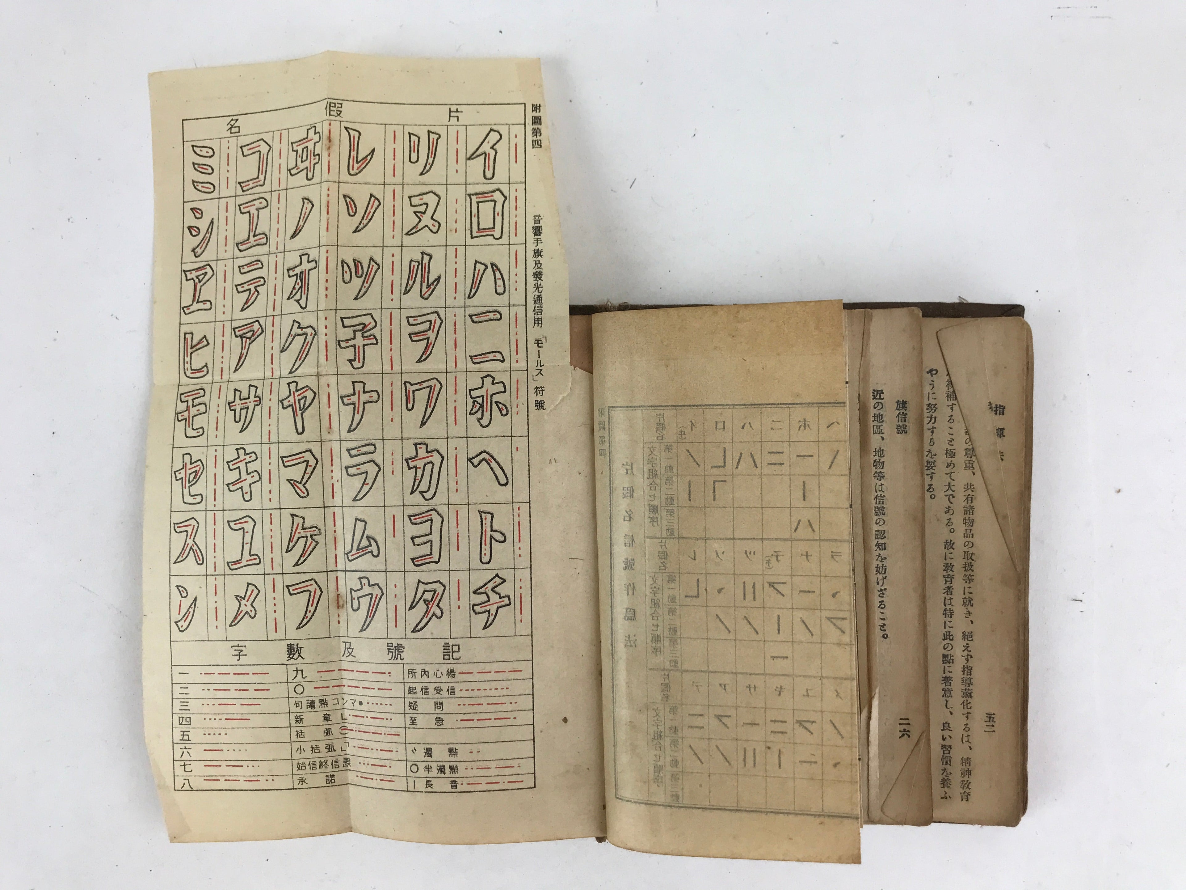 Antique Japanese Military Instruction Manual C1926 Book Taisho15 Brown P343